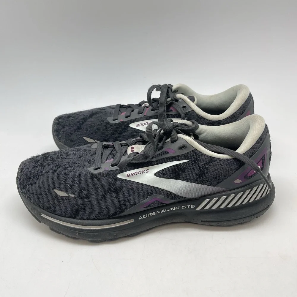 Brooks Sneakers Womens 9.5 D Adrenaline GTS 23 1203811B072‎ Black Running Shoes
